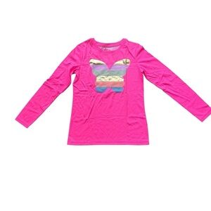 Circo Hot Pink and Gold Long Sleeve Shirt size 10/12